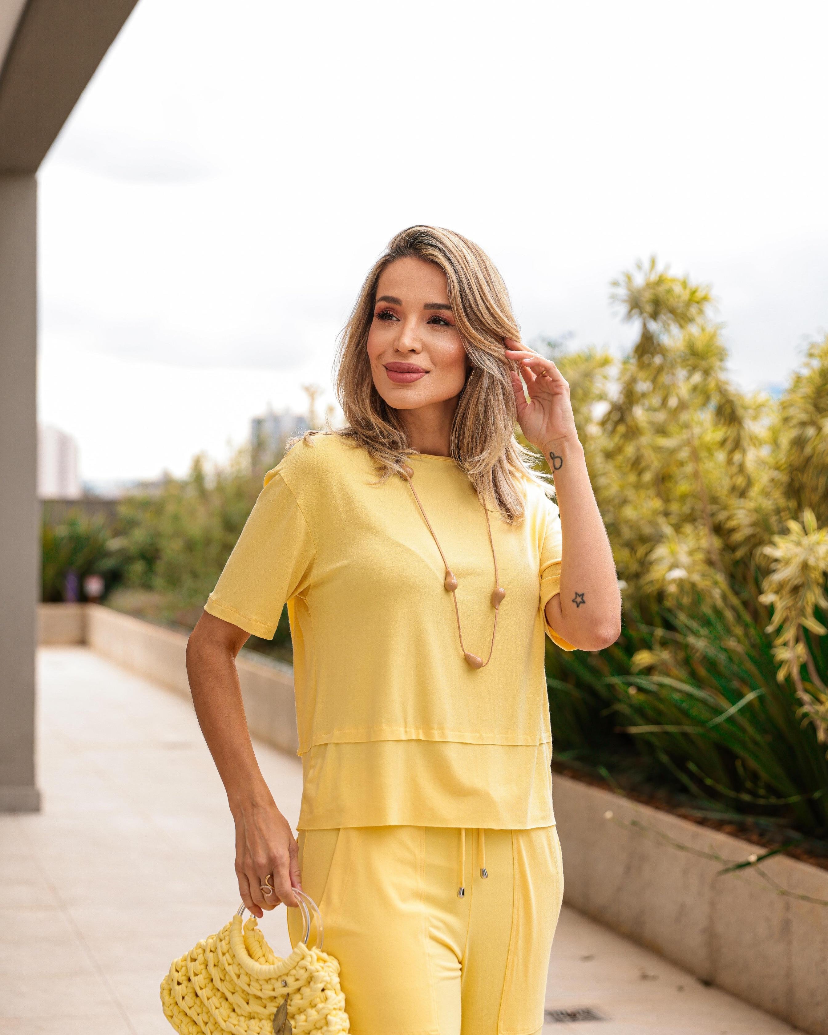 Conjunto Sailor - Amarelo