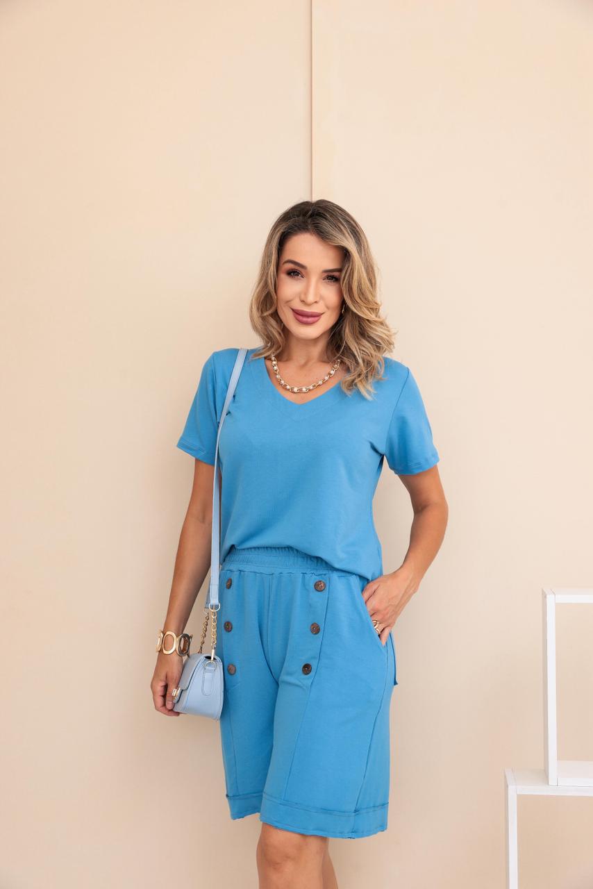 Conjunto Shorts Ocean - Azul Céu