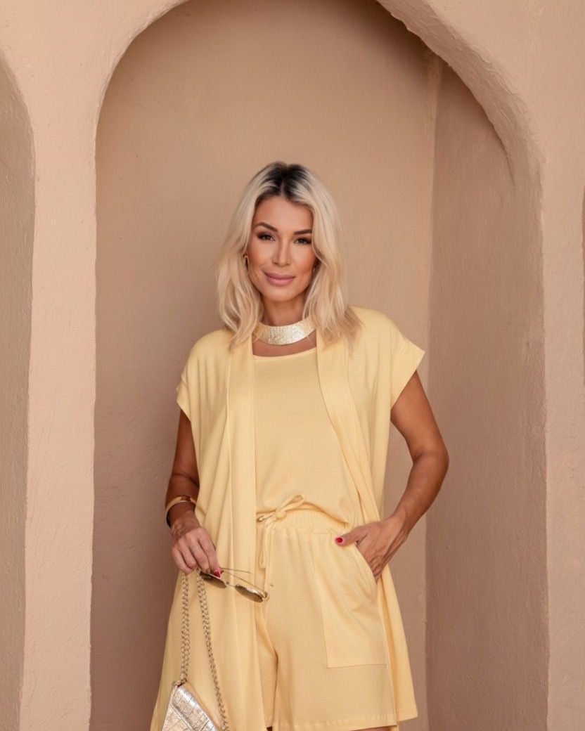 Conjunto Shorts Rivas - Amarelo