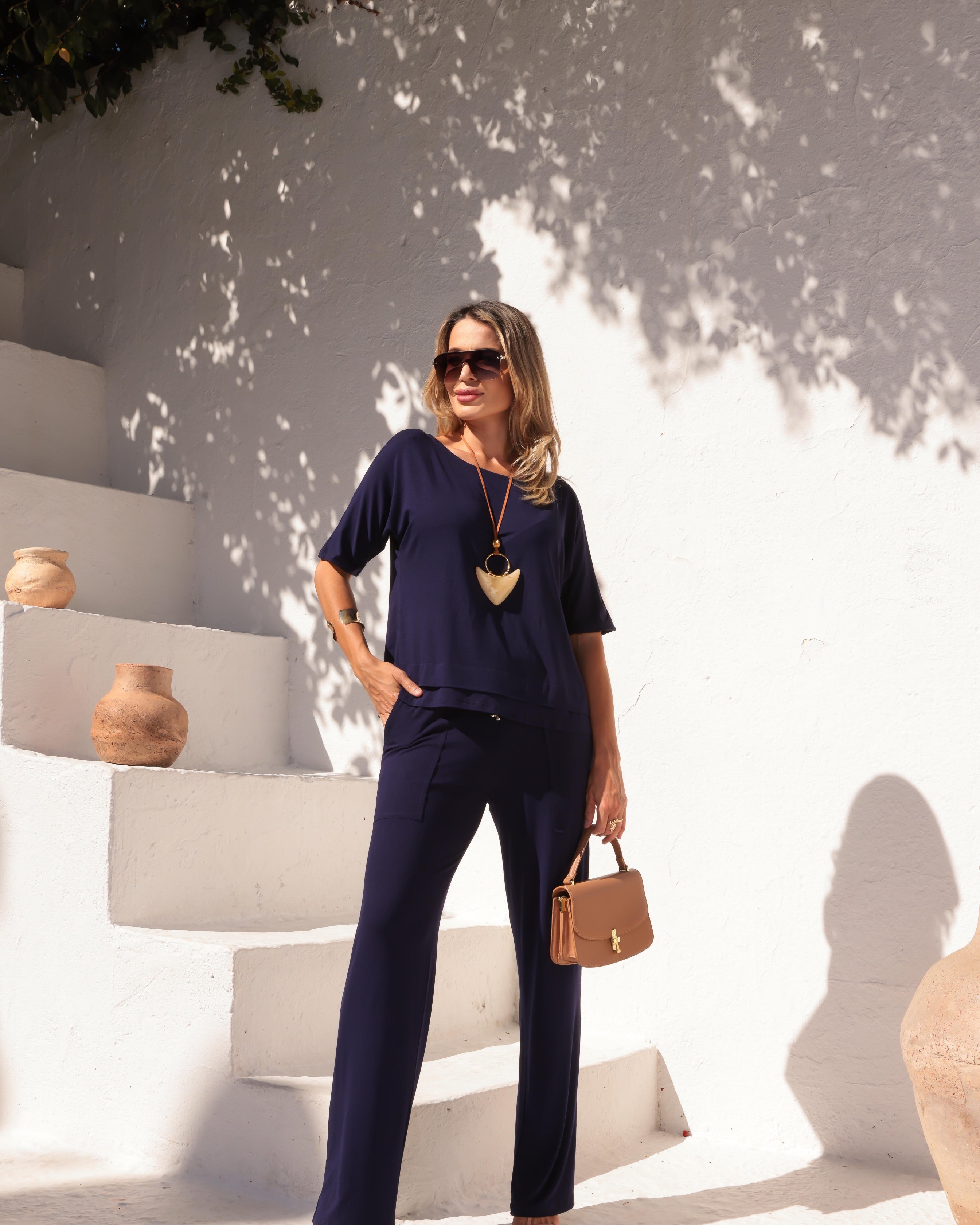 Conjunto Total Confort - Azul Marinho