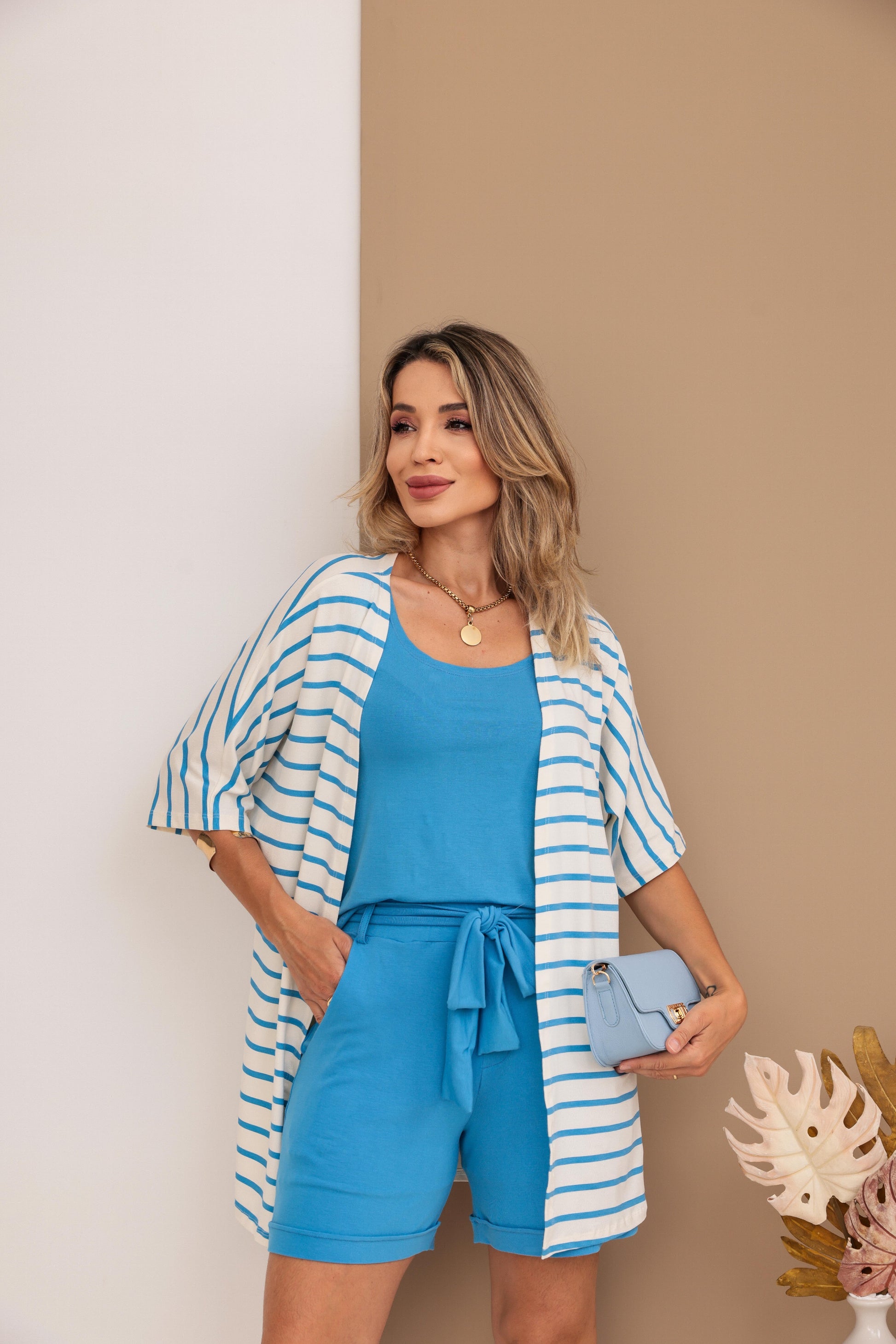 Conjunto Trio Verona - Azul Maris