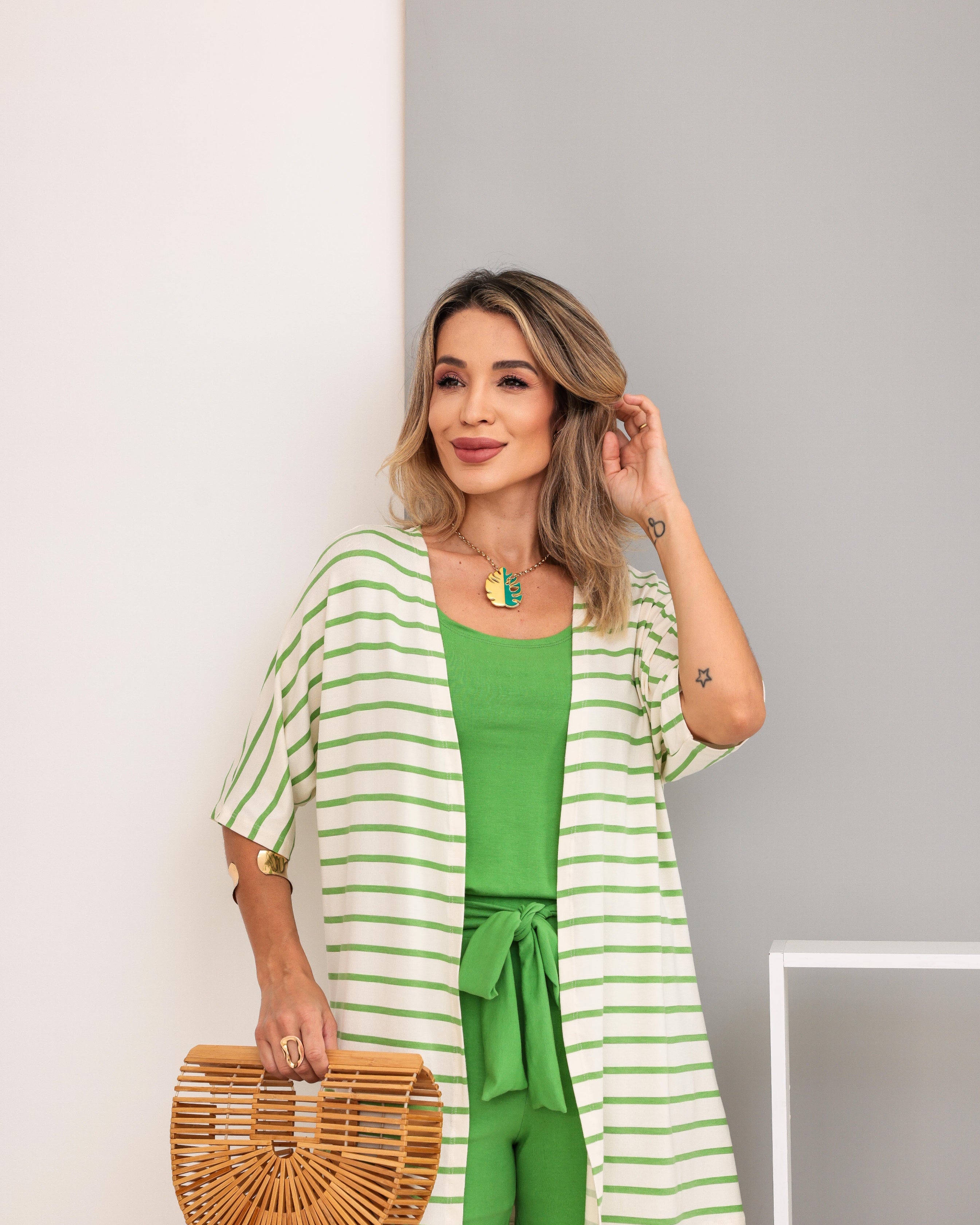 Conjunto Trio Verona - Verde Bandeira