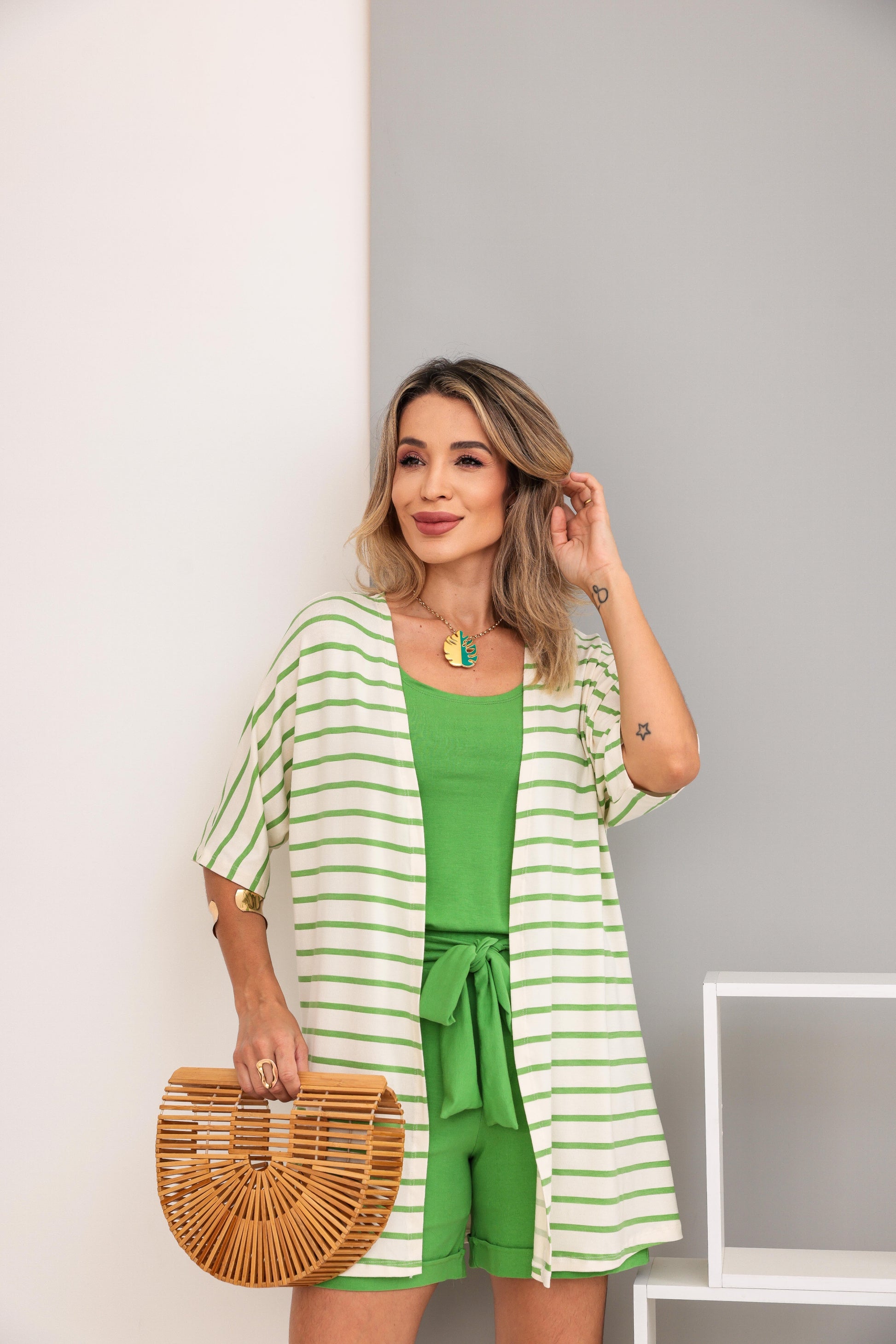 Conjunto Trio Verona - Verde Bandeira
