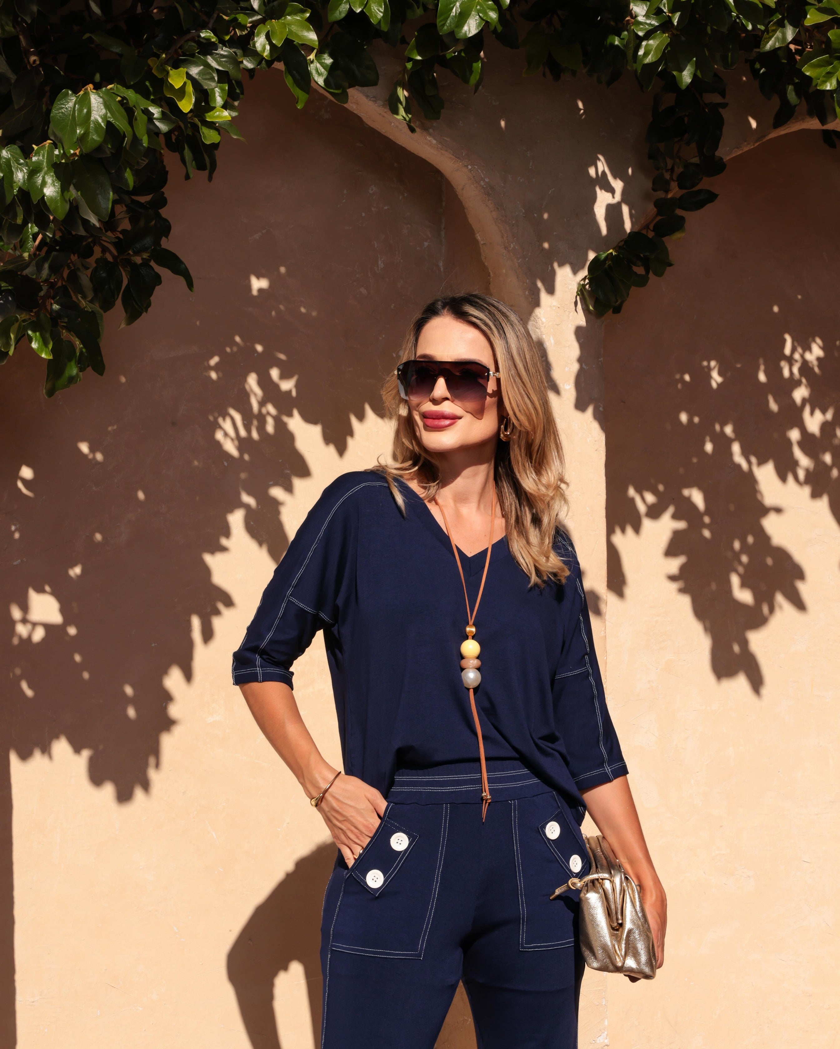 Conjunto Valência - Azul Marinho