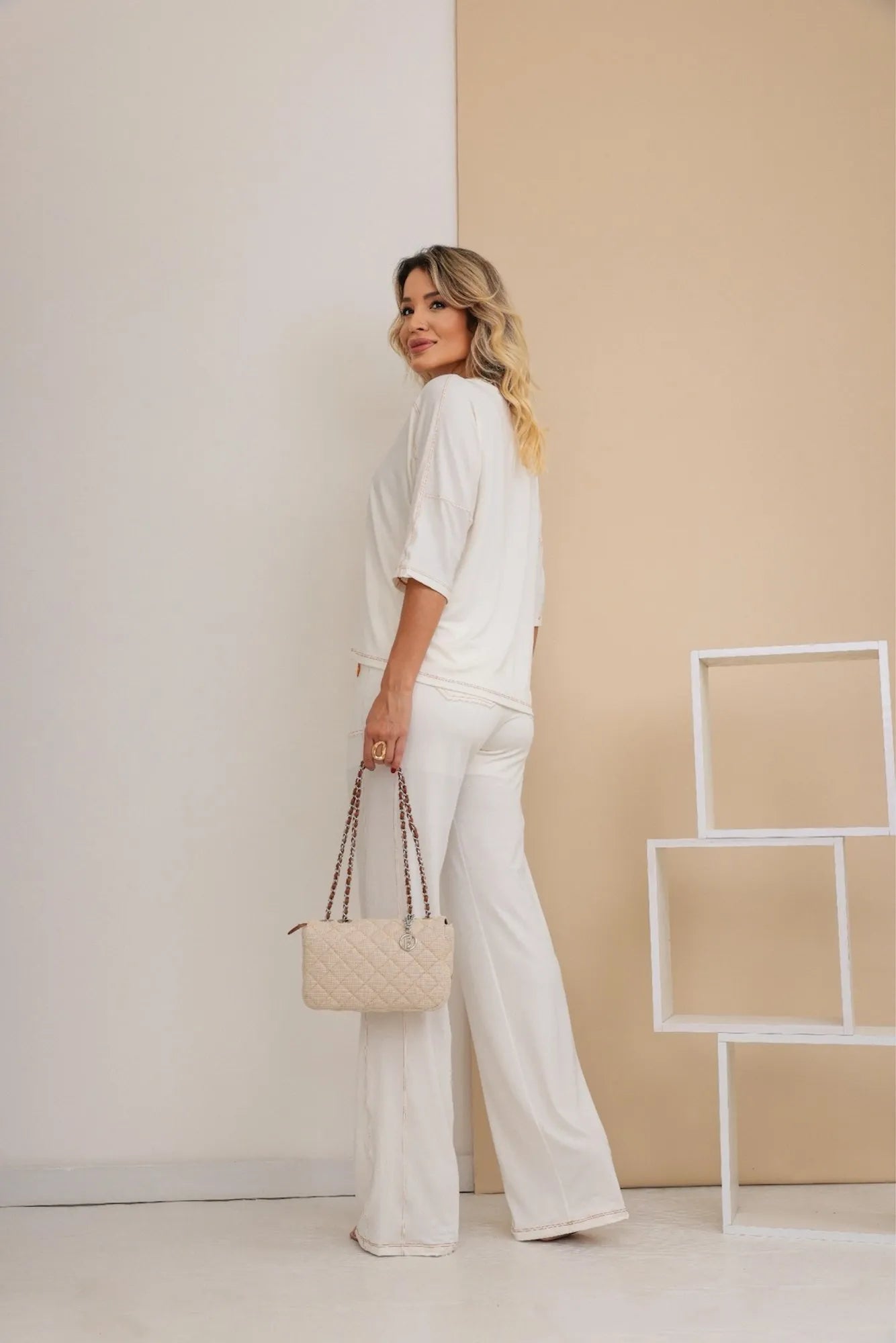Conjunto Valência - Off White