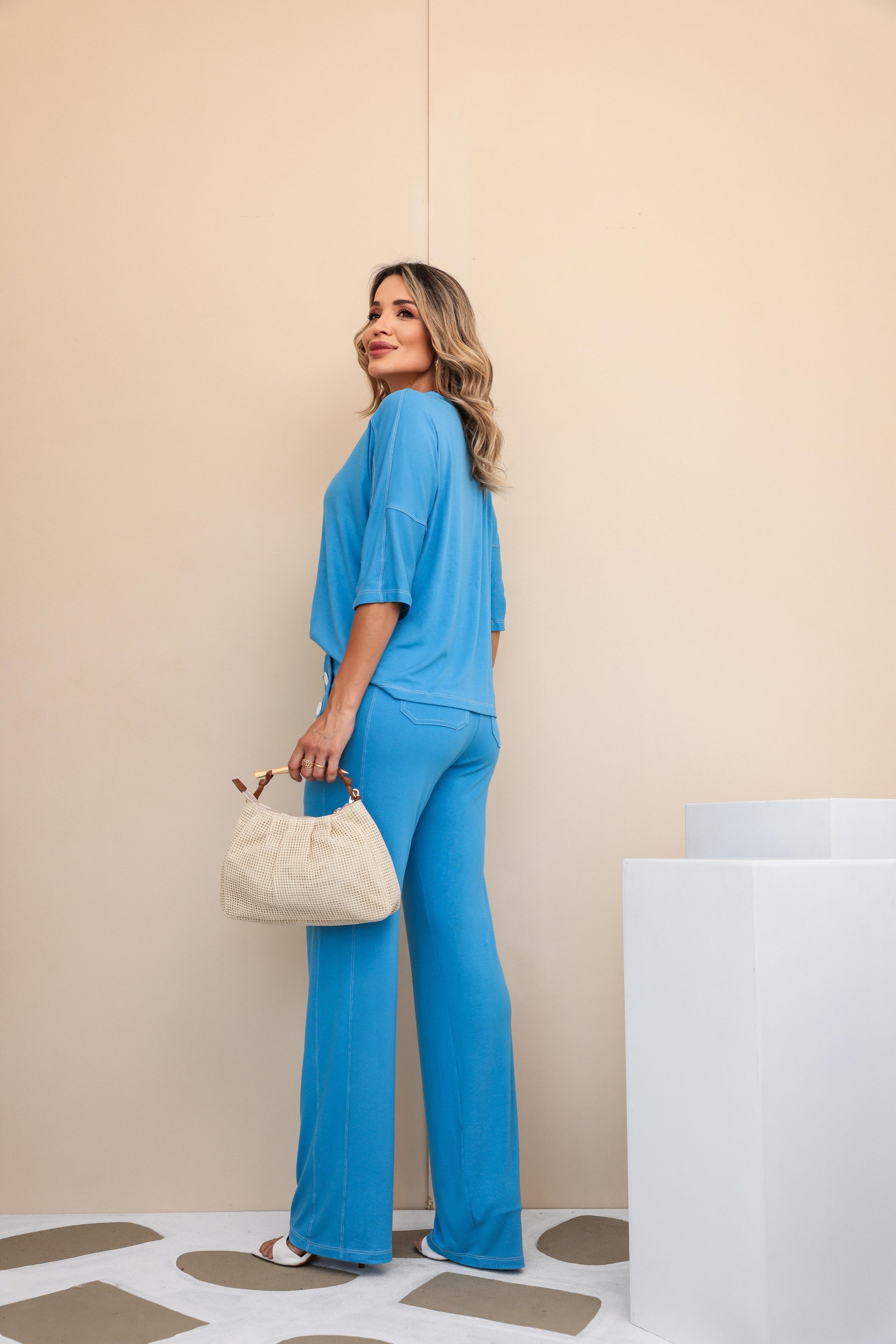 Conjunto Valência - Azul Pacífico