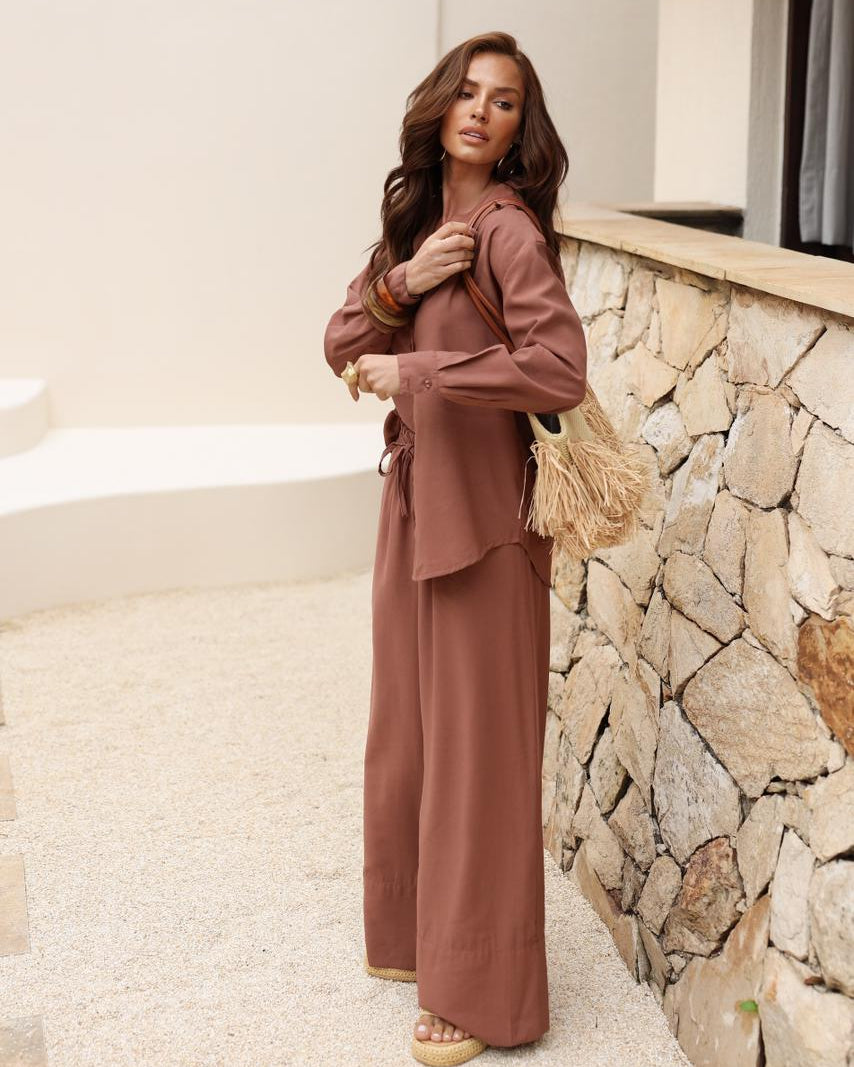 Conjunto Vitrine - Marrom