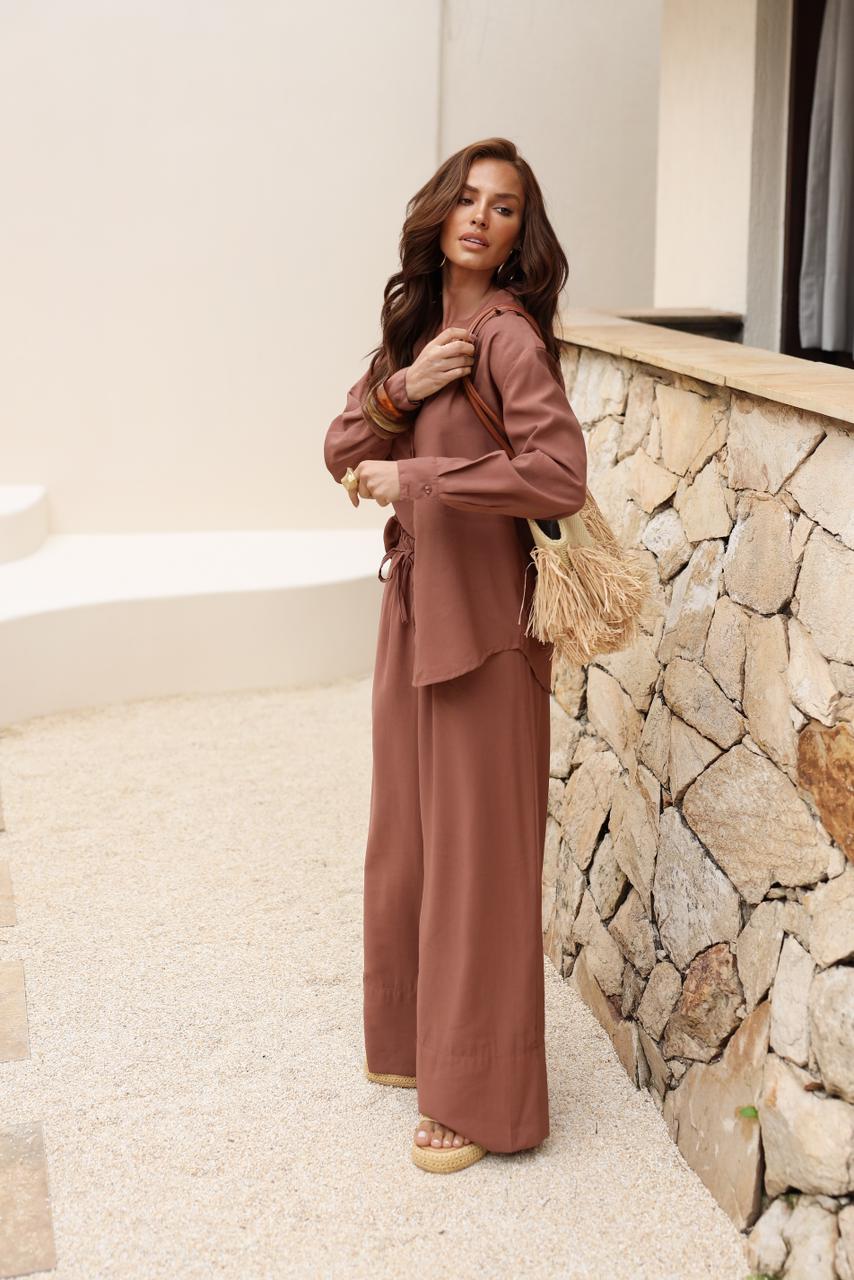 Conjunto Vitrine - Marrom