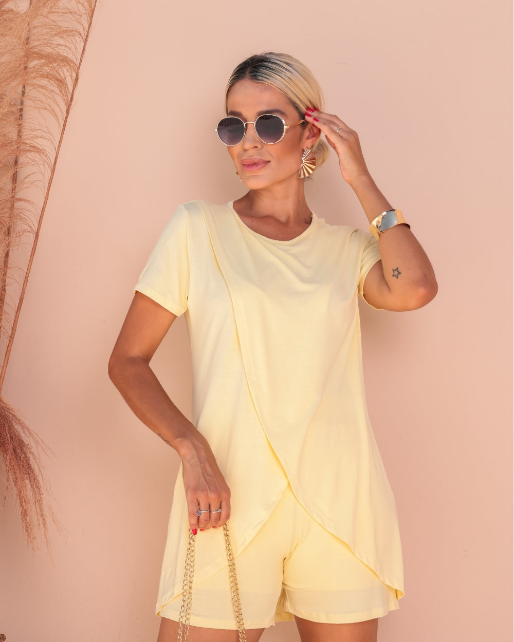 Conjunto Viver - Amarelo