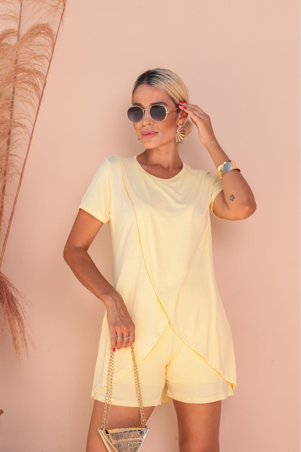 Conjunto Viver - Amarelo