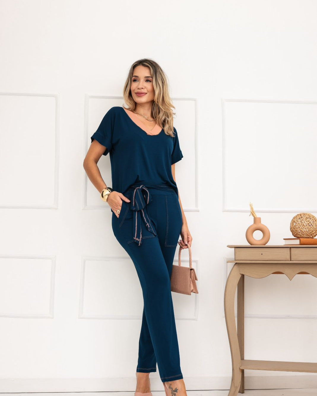 Conjunto Volpi - Azul Marinho