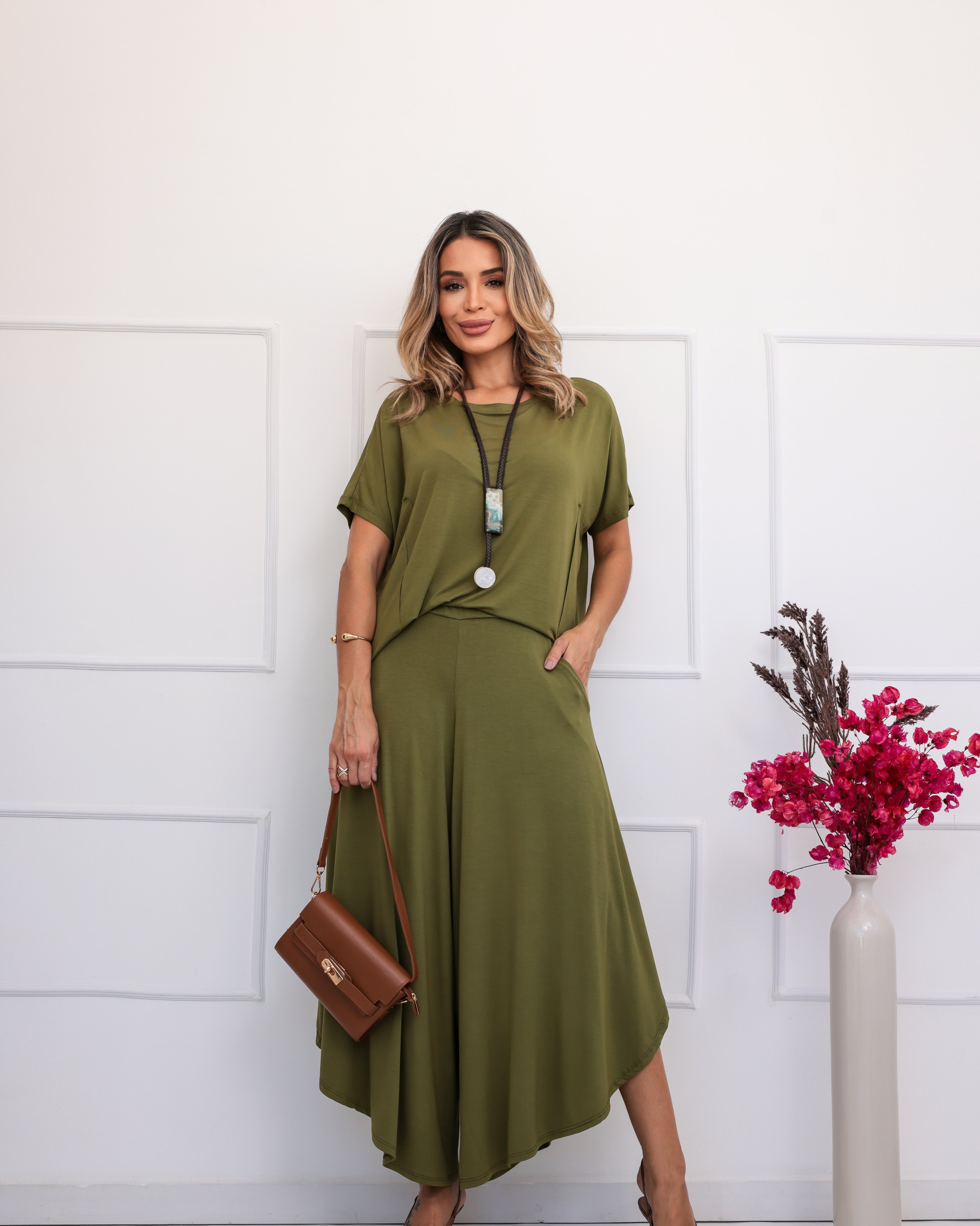 Conjunto Zen - Verde Militar