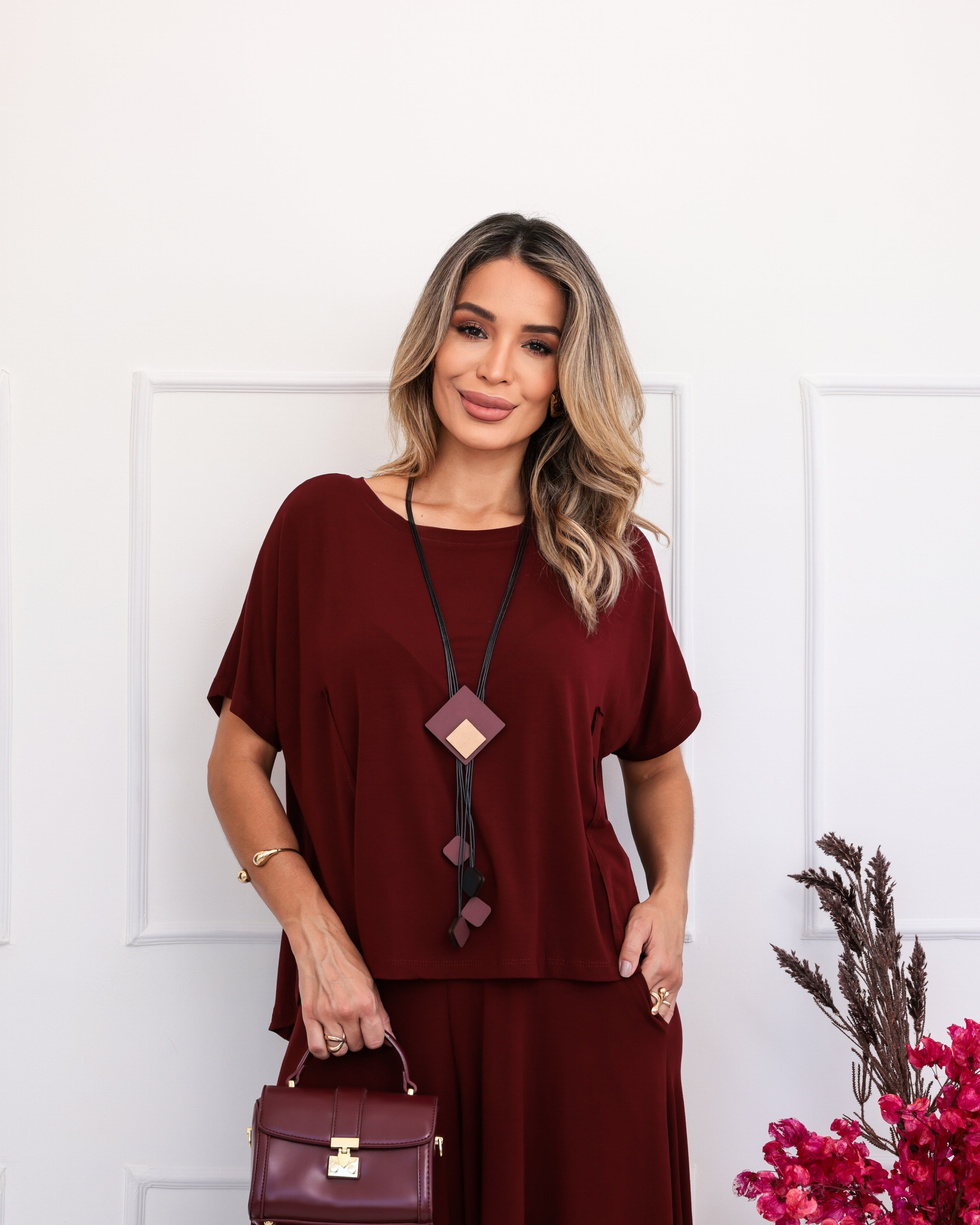 Conjunto Zen - Vermelho