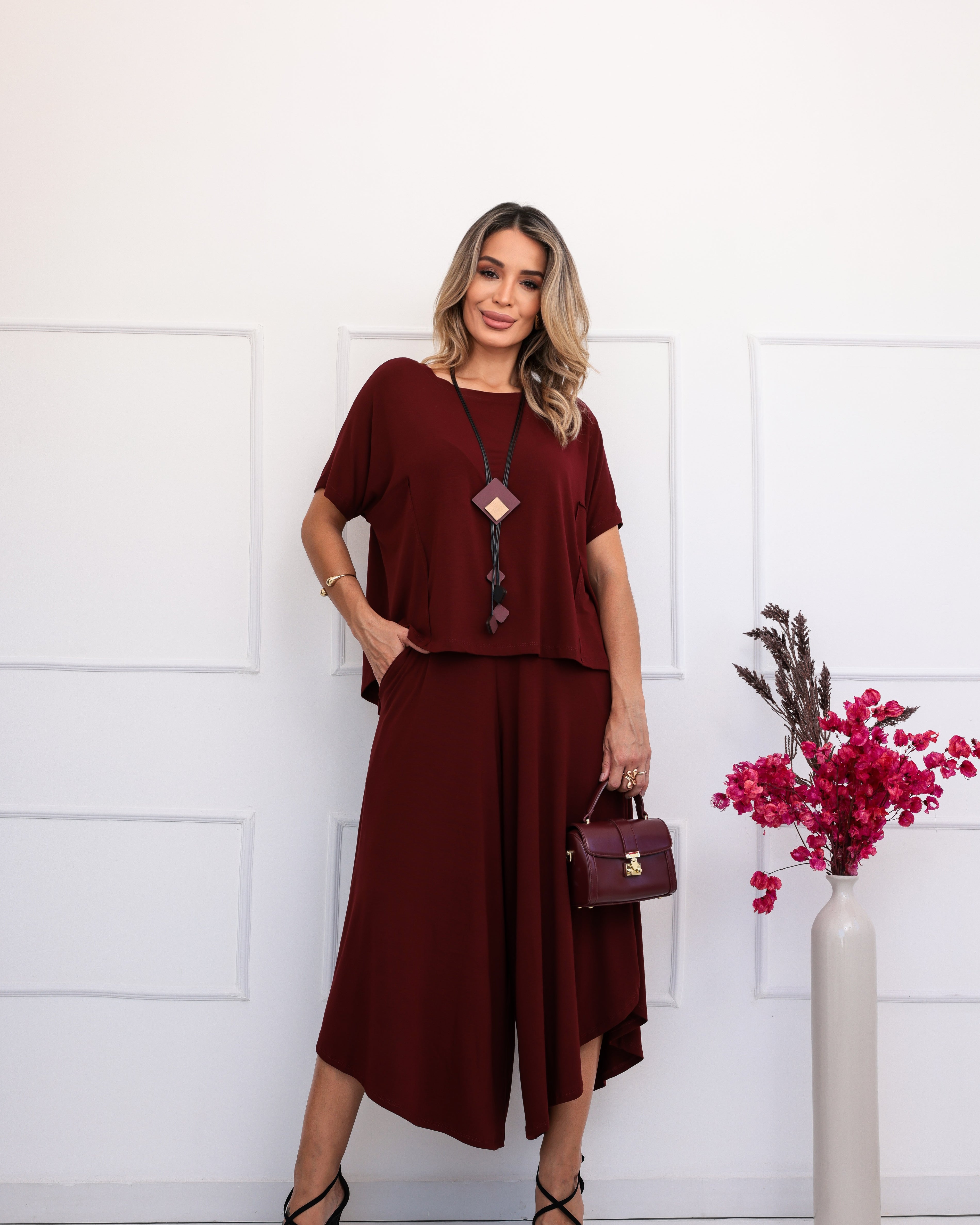 Conjunto Zen - Vermelho