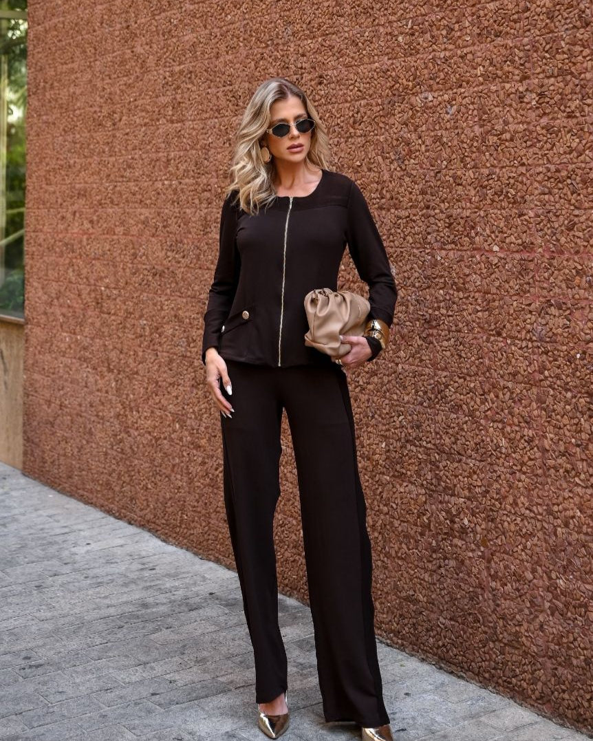 Conjunto Zoppy - Marrom