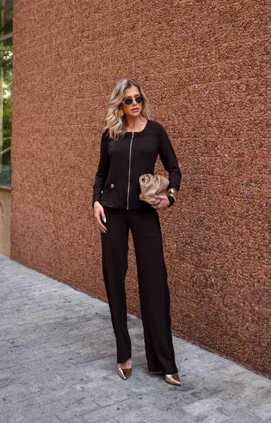 Conjunto Zoppy - Marrom