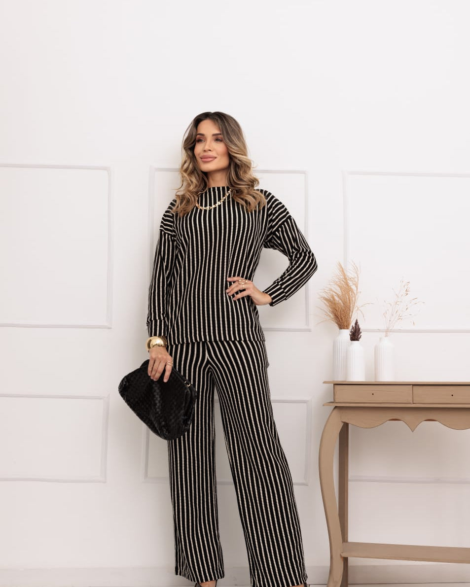 Conjunto Flower - Preto