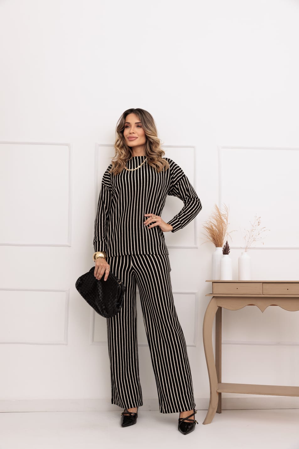 Conjunto Flower - Preto