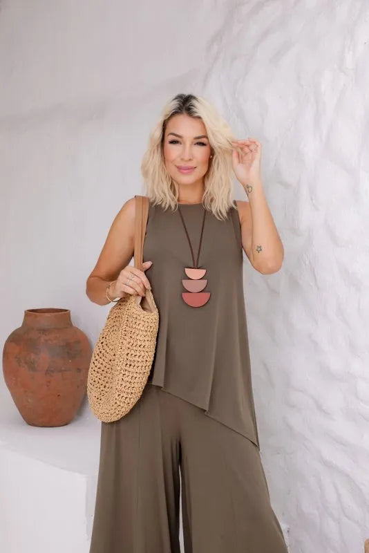 Conjunto Viena - Verde Militar