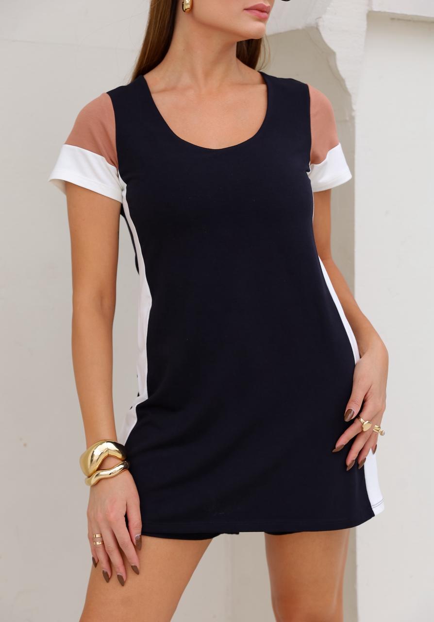 Macacão Avene - Preto/Bege