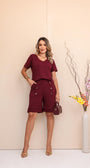 Conjunto Shorts Ocean - Marsala