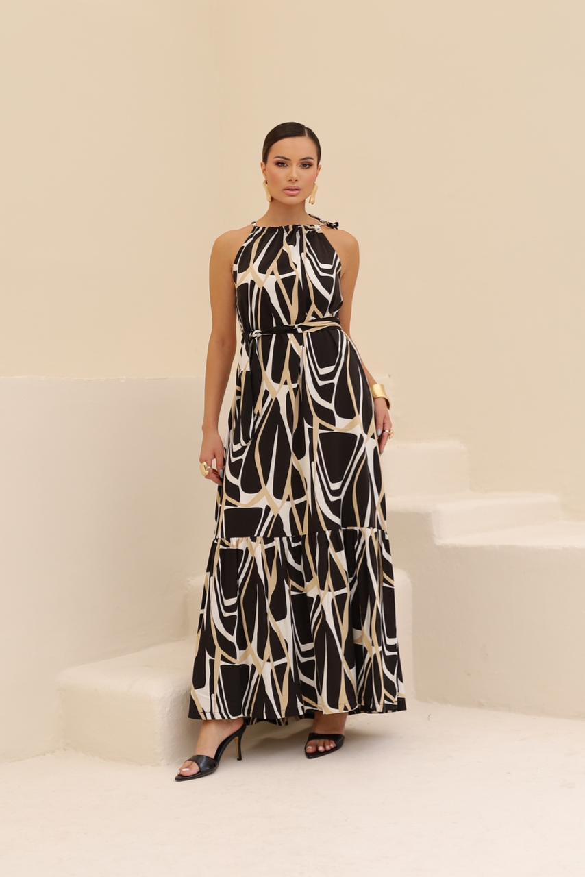 Vestido Poa - Estampa Preto