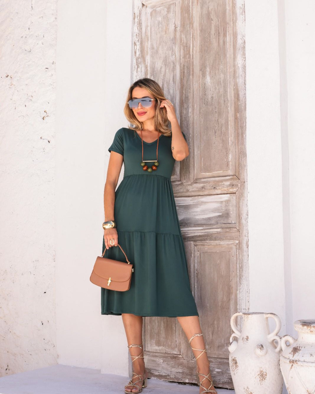 Vestido Astro - Verde Petróleo