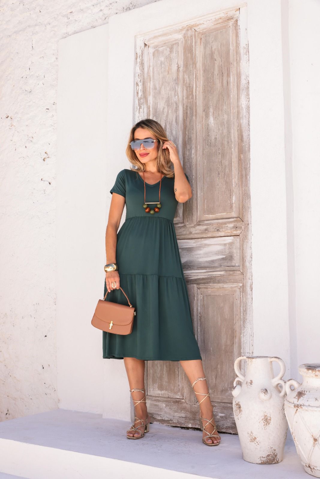 Vestido Astro - Verde Petróleo