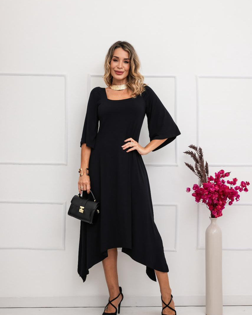 Vestido Burguesa - Preto