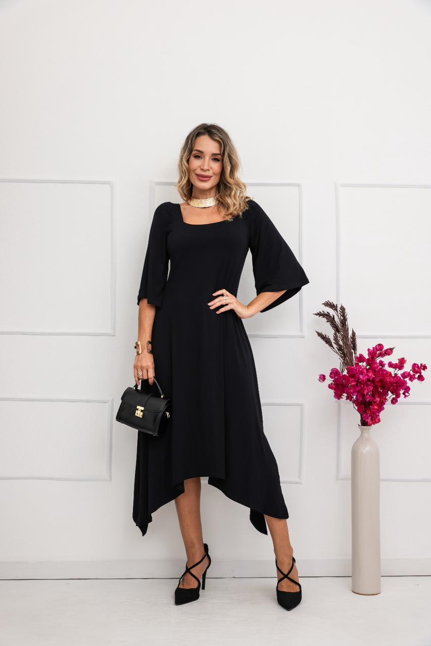 Vestido Burguesa - Preto