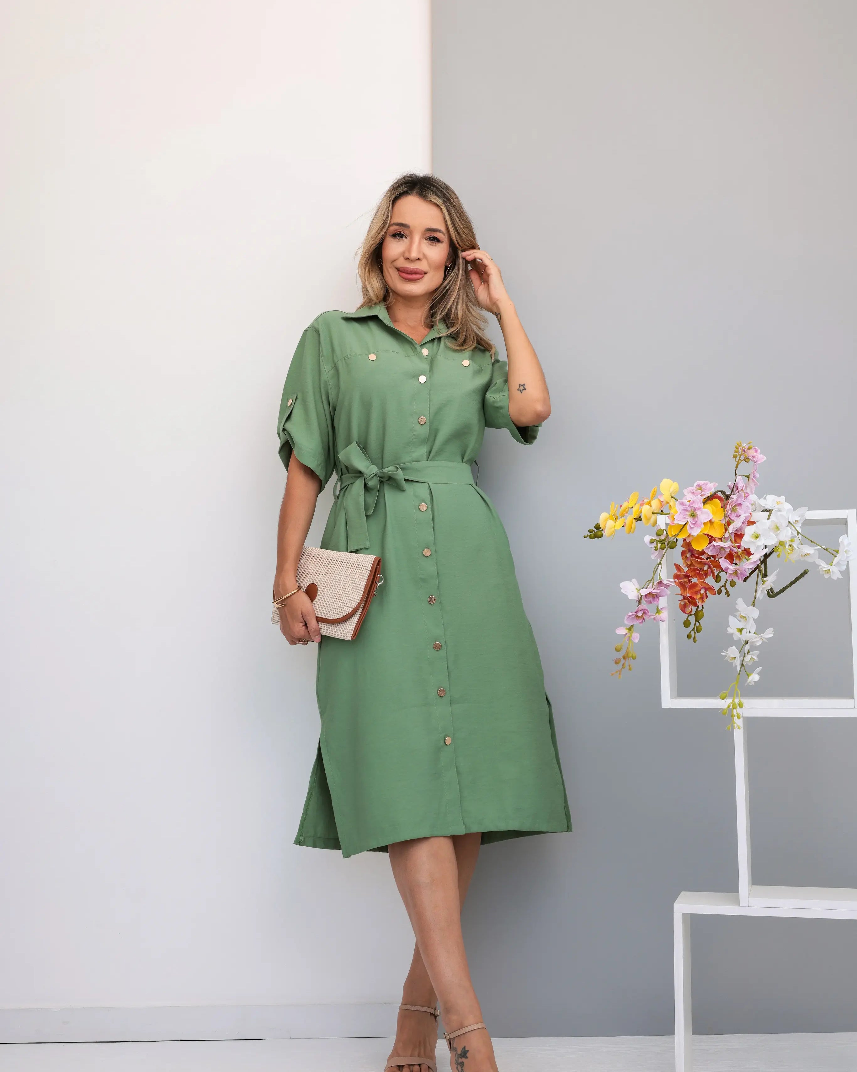 Vestido Capricórnio - Verde Menta