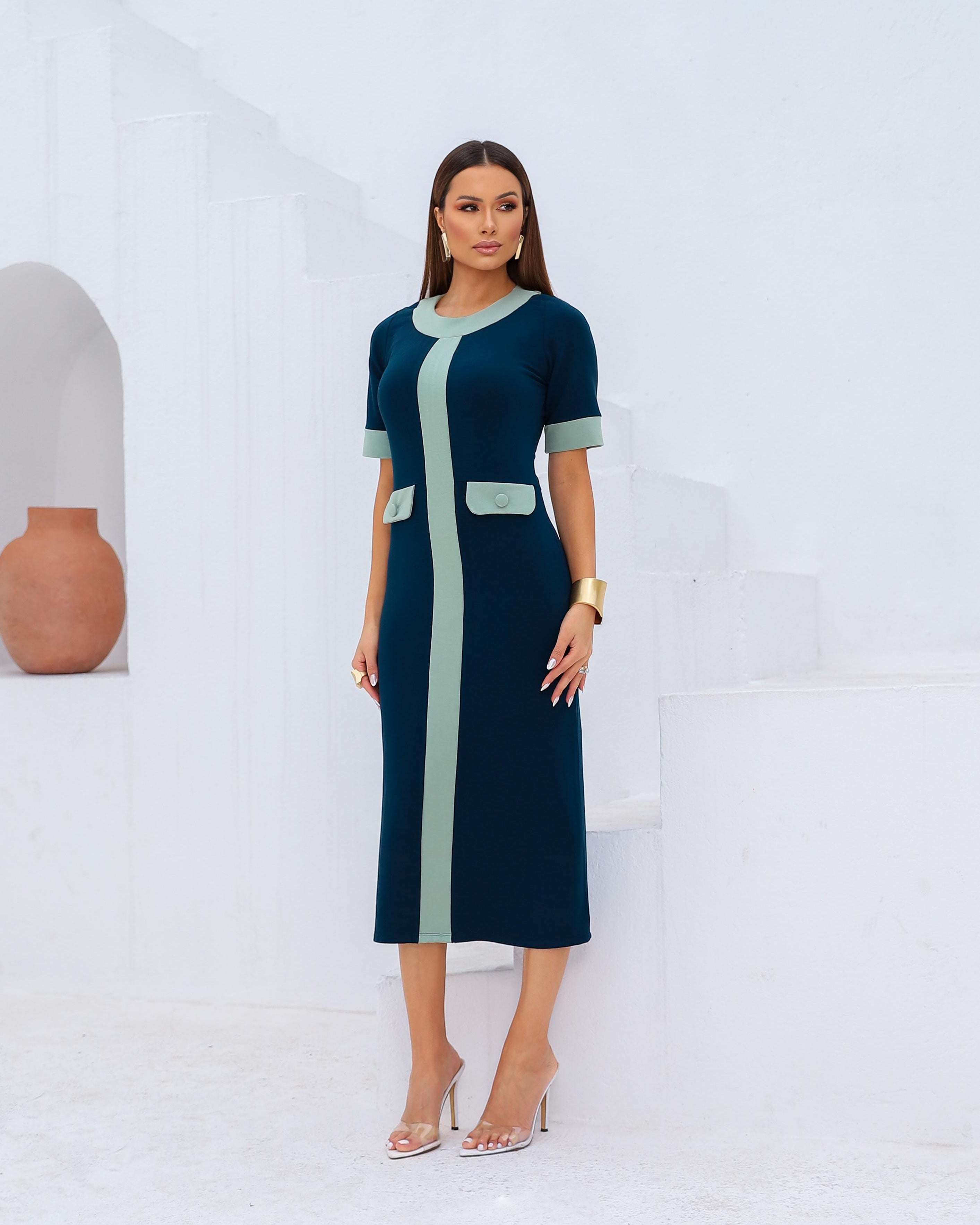Vestido Dalila - Azul