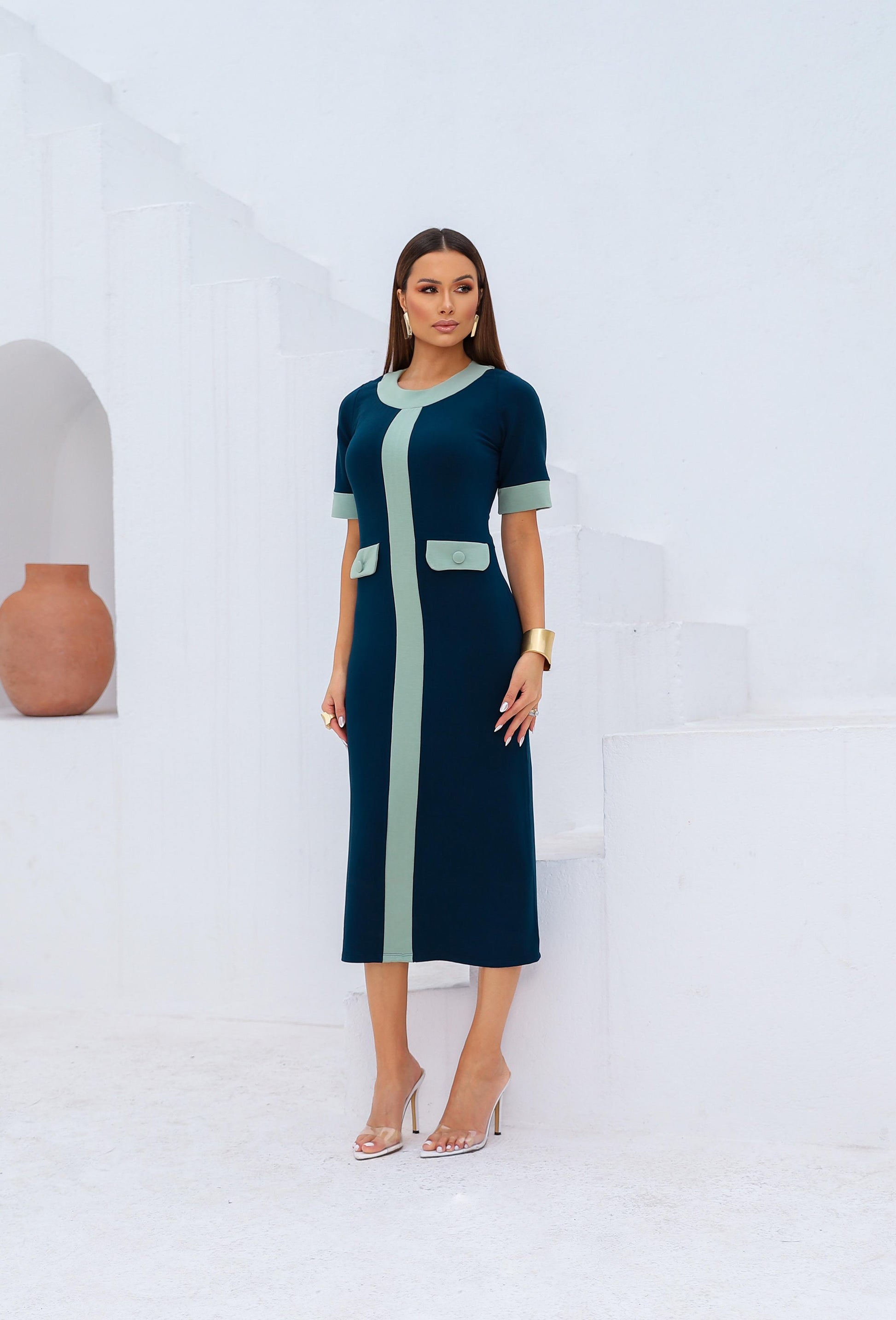 Vestido Dalila - Azul
