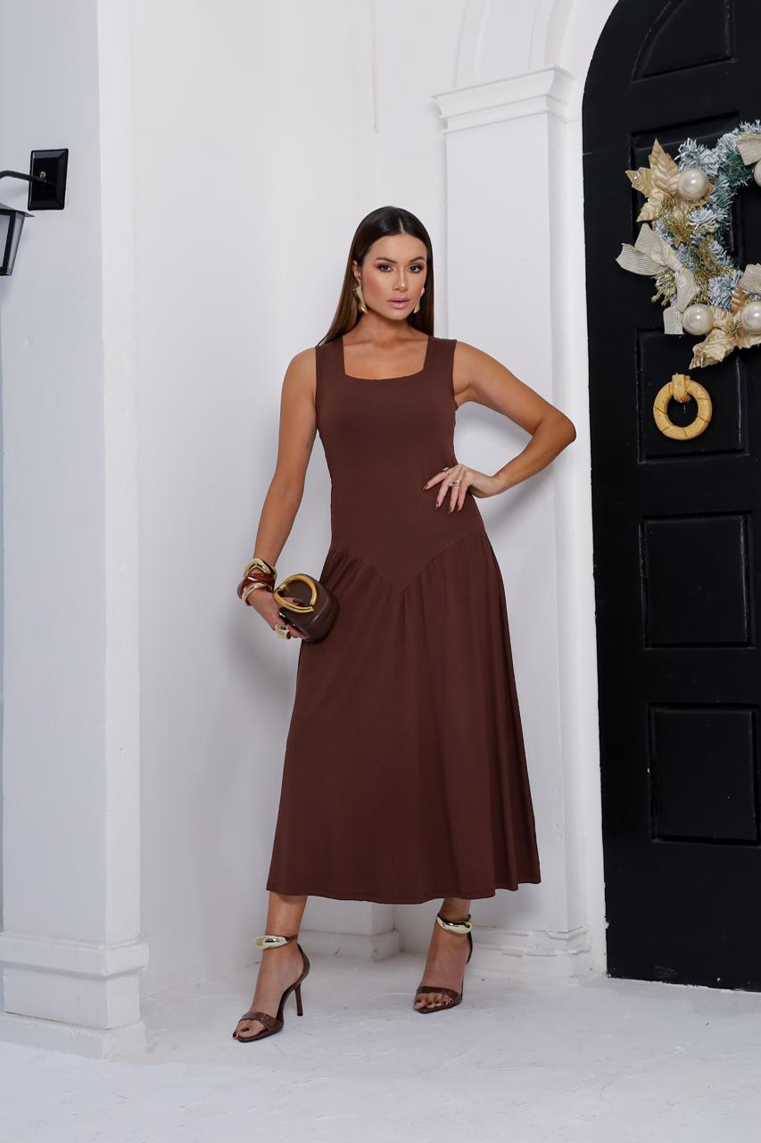 Vestido Divine - Marrom