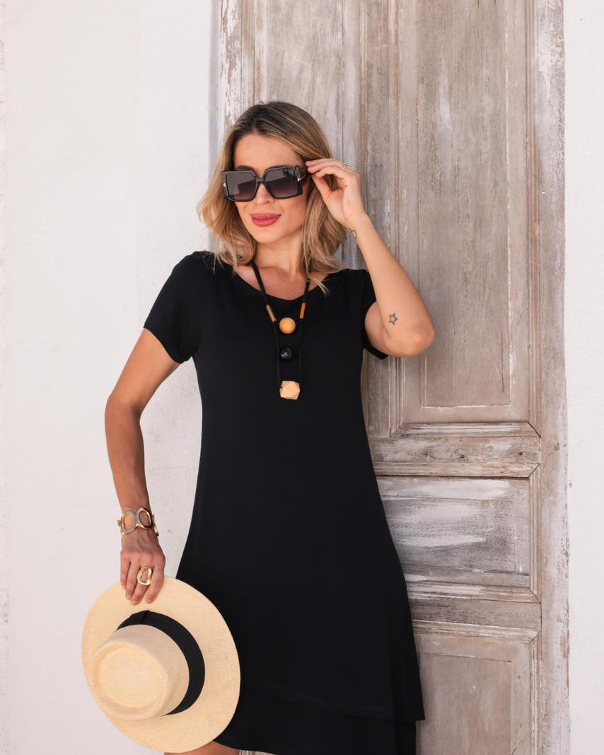 Vestido Duna - Preto