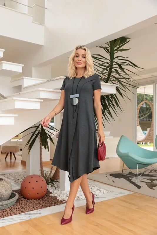 Vestido Havana Duo - Chumbo