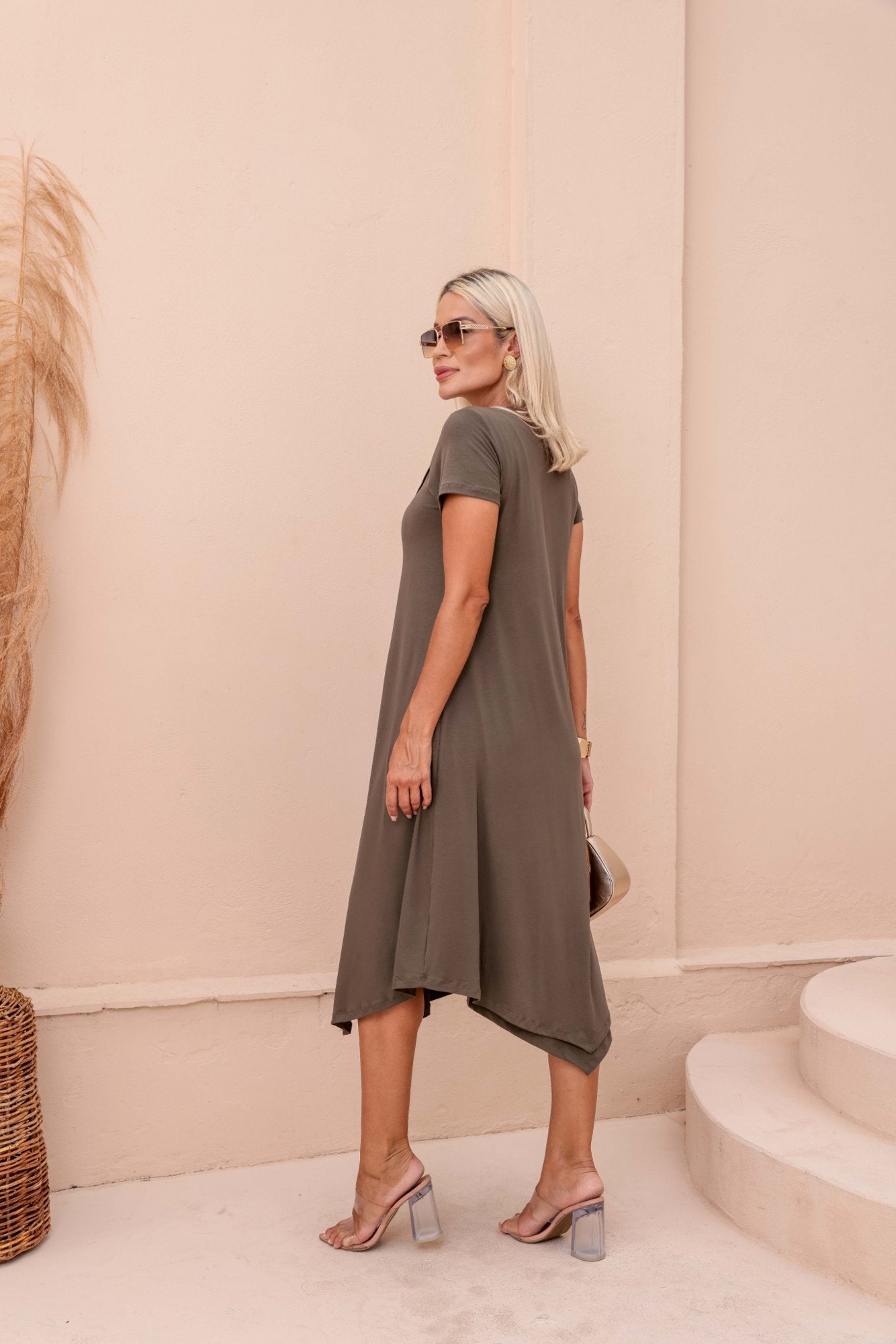 Vestido Havana Duo - Verde Militar