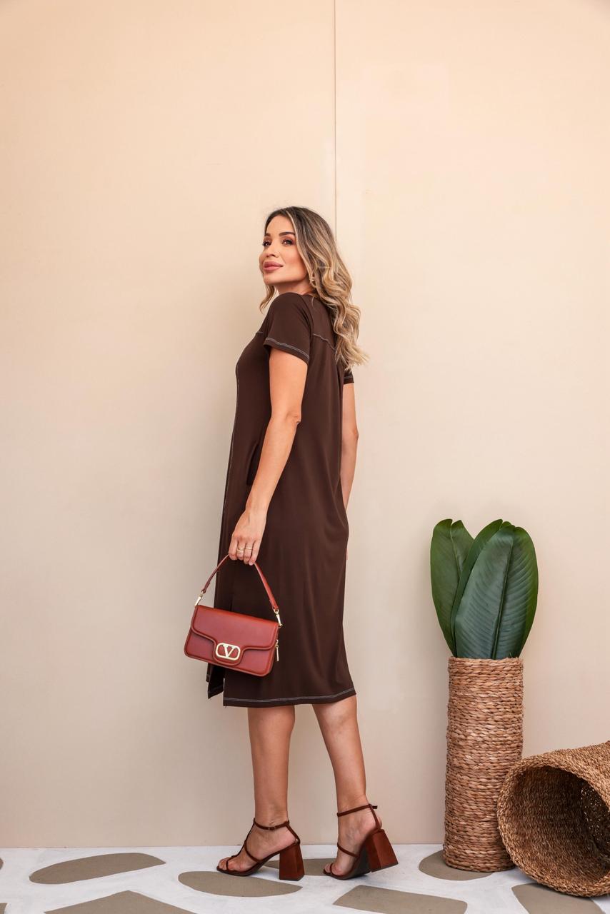 Vestido Maragogi - Marrom