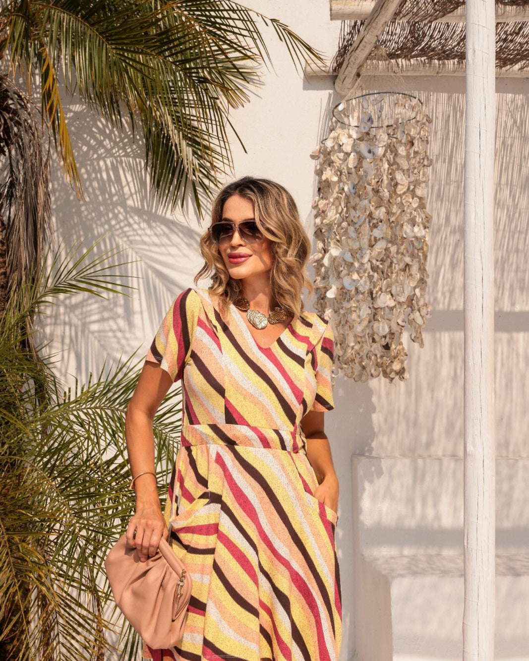 Vestido Maresia - Listas