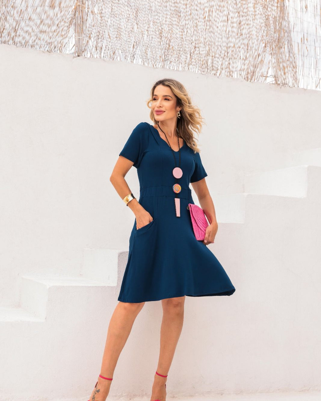 Vestido Maresia - Azul Marinho