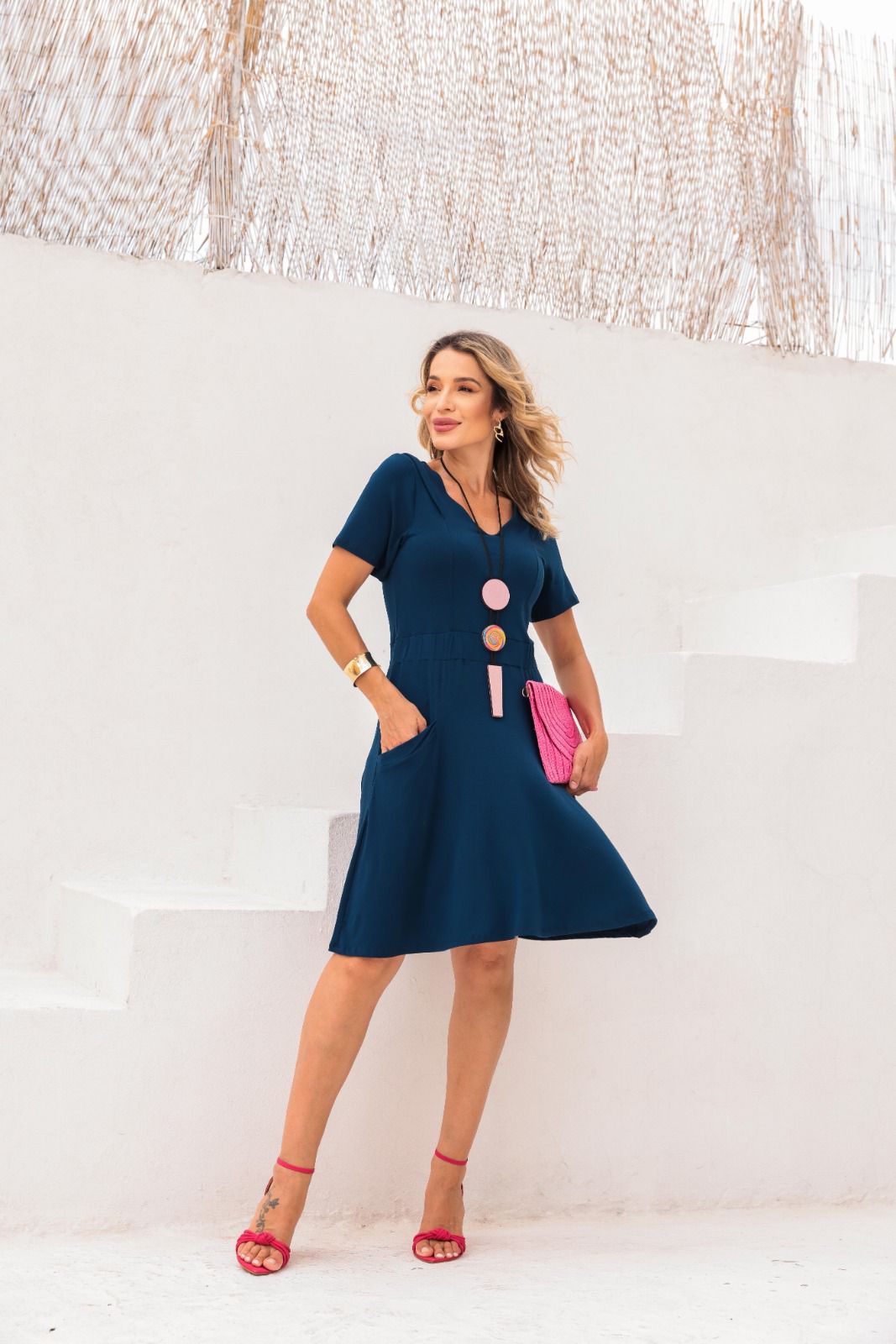 Vestido Maresia - Azul Marinho