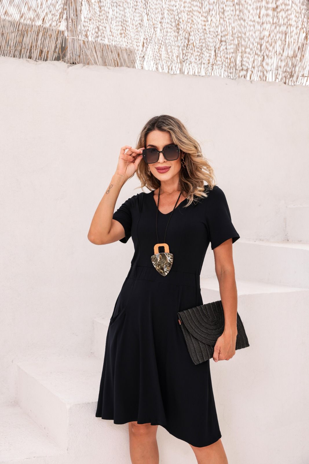 Vestido Maresia - Preto