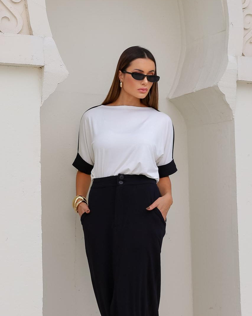 Conjunto Marquise - Preto/Off