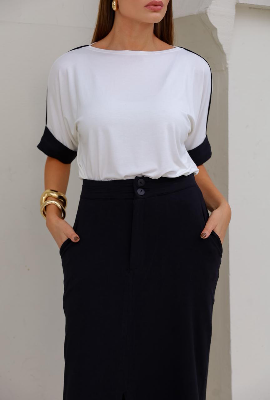 Conjunto Marquise - Preto/Off