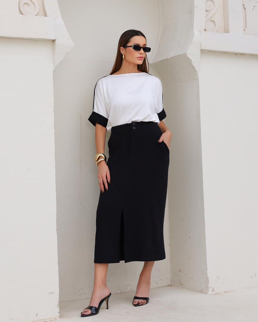 Conjunto Marquise - Preto/Off