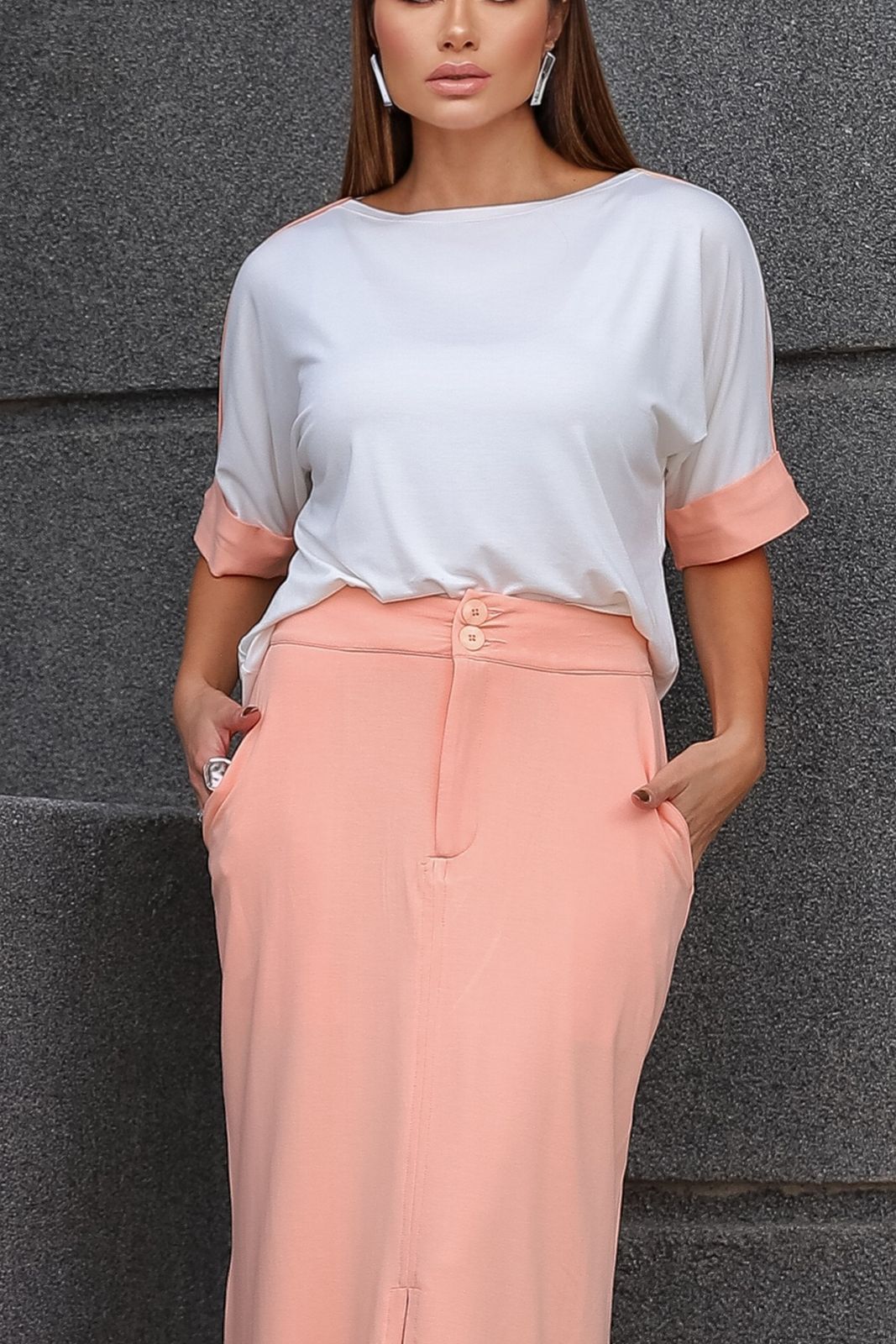 Conjunto Marquise - Salmão/Off