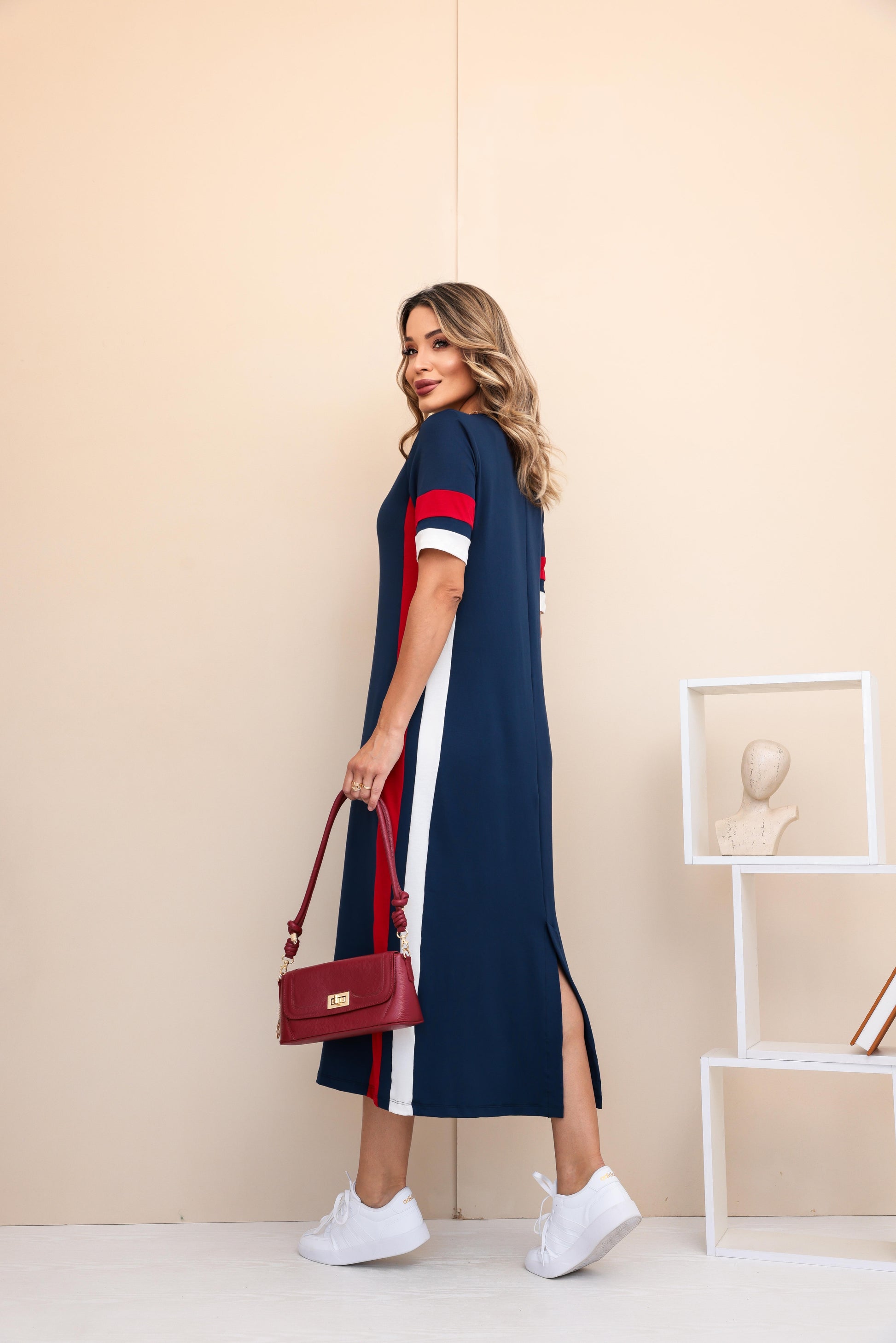 Vestido Mavie - Azul Marinho