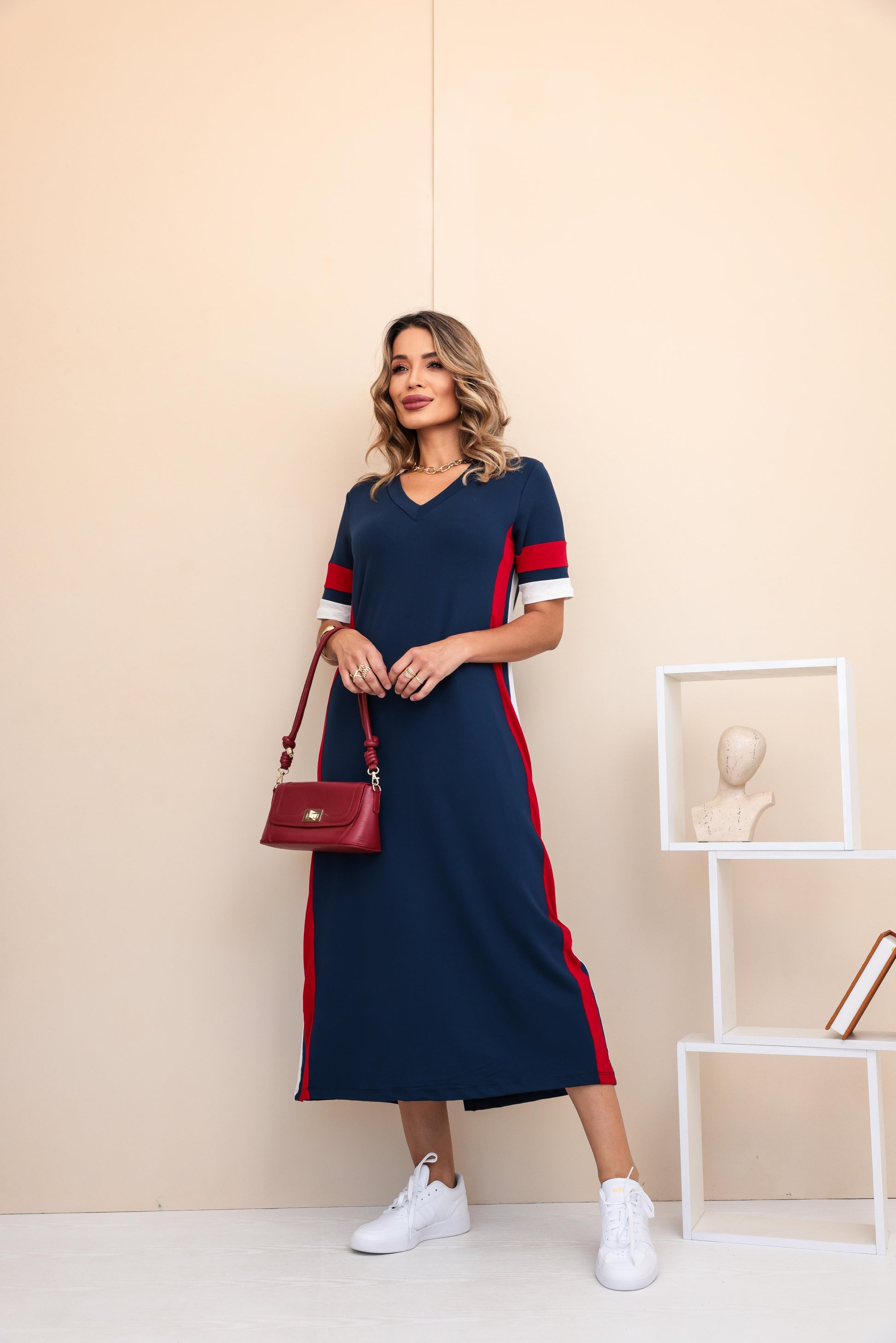 Vestido Mavie - Azul Marinho