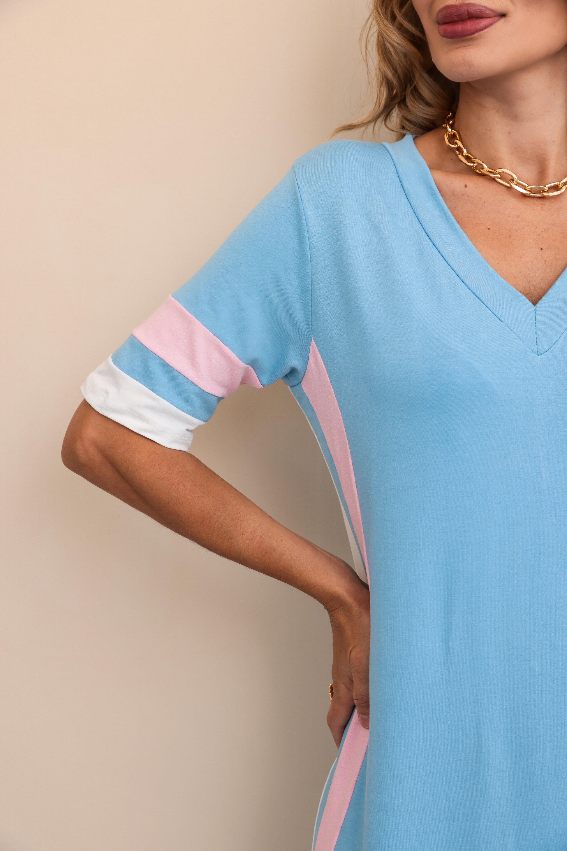 Vestido Mavie - Azul Maris