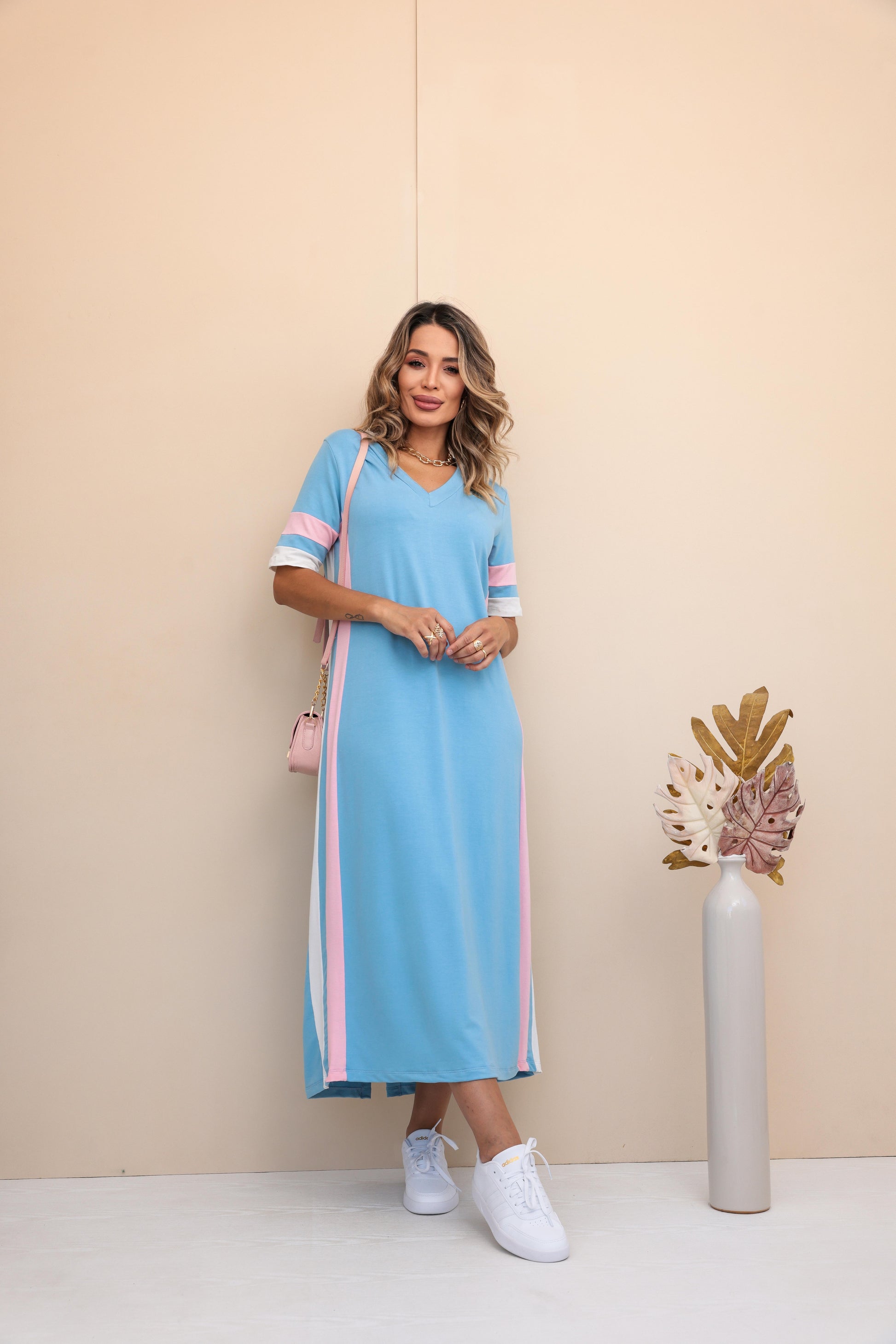 Vestido Mavie - Azul Maris